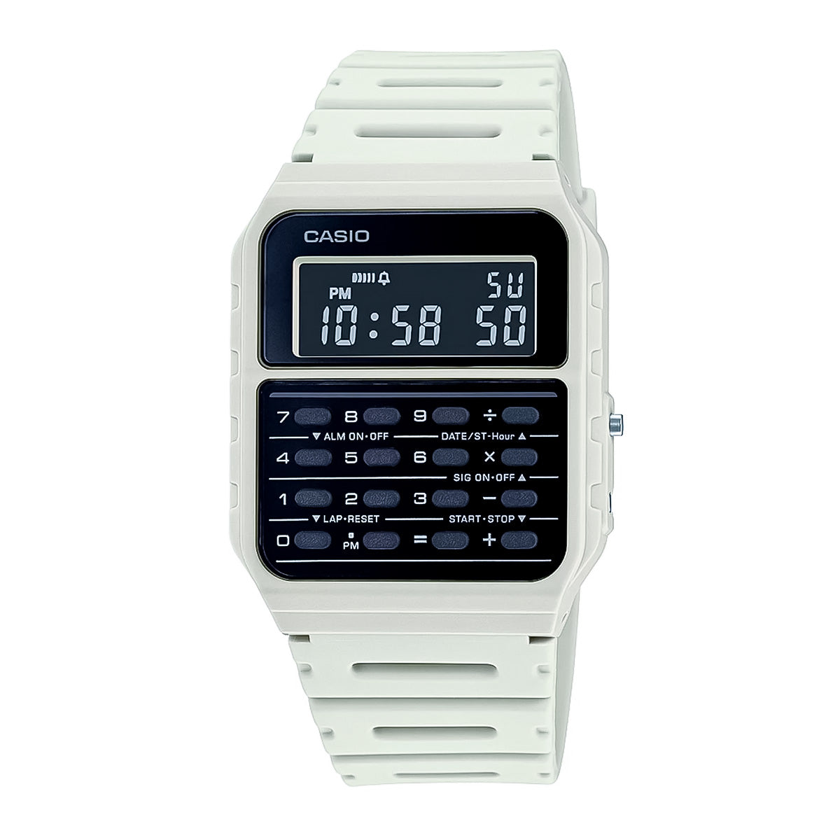 Reloj Casio Calculadora GA-53WF-8BDF Hombre Resina Blanco