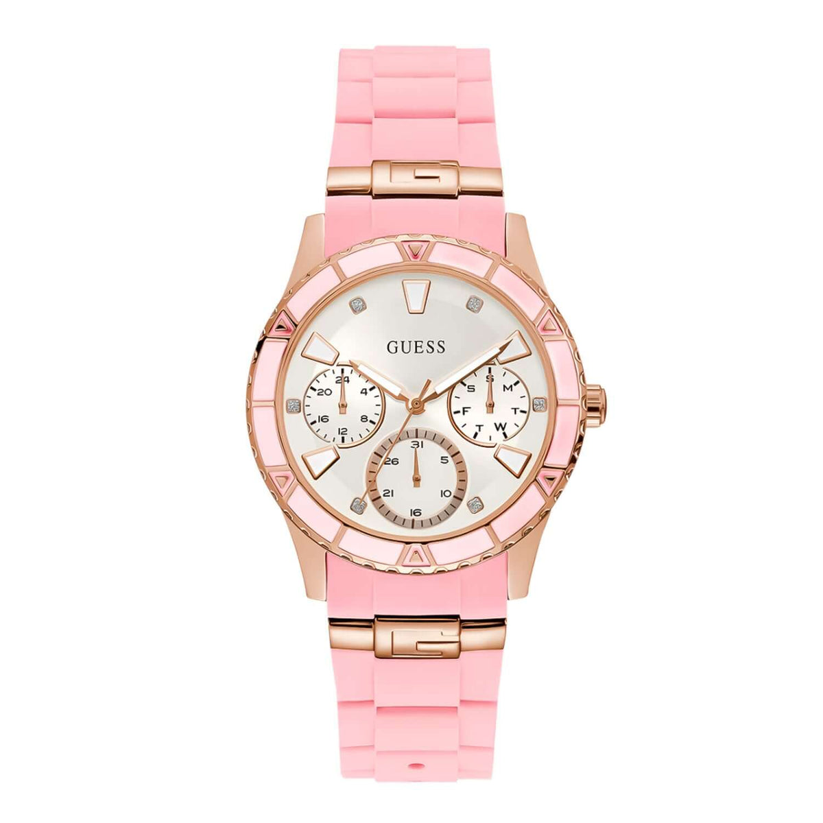 Reloj Guess W1157L6 Mujer Rosado y Blanco