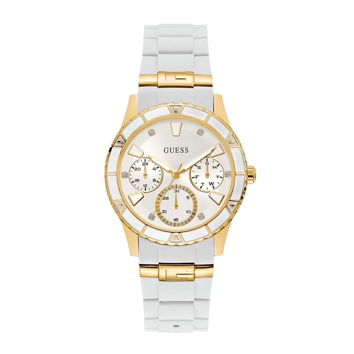Reloj Guess W1157L5 Mujer Blanco y Dorado