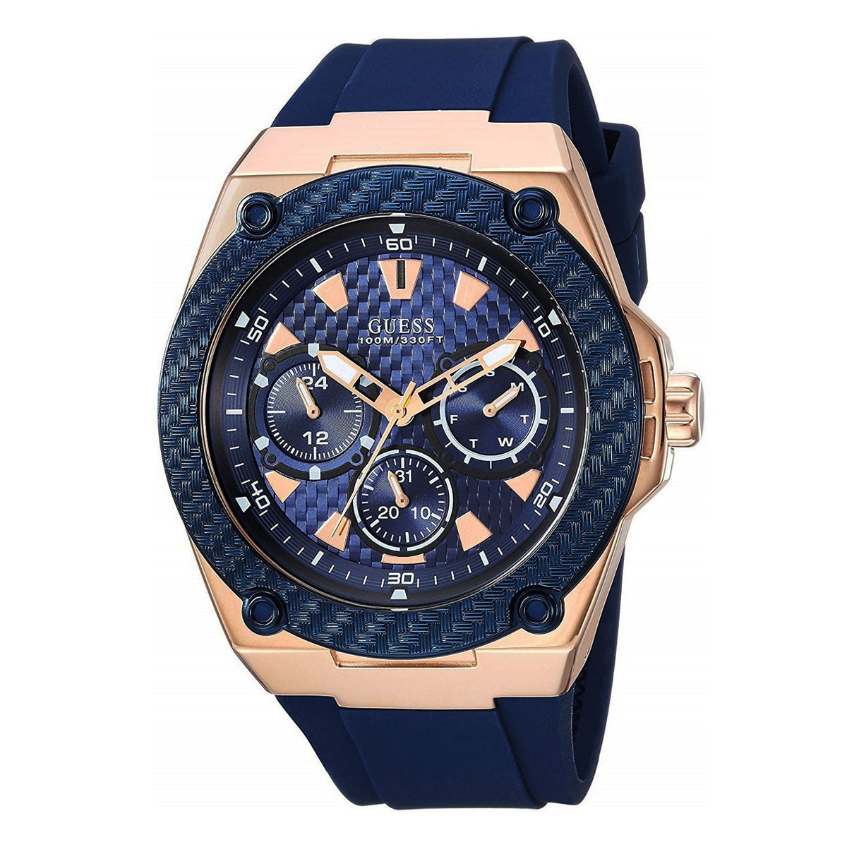 Reloj Guess U1049G2 Hombre Azul y Oro Rosa