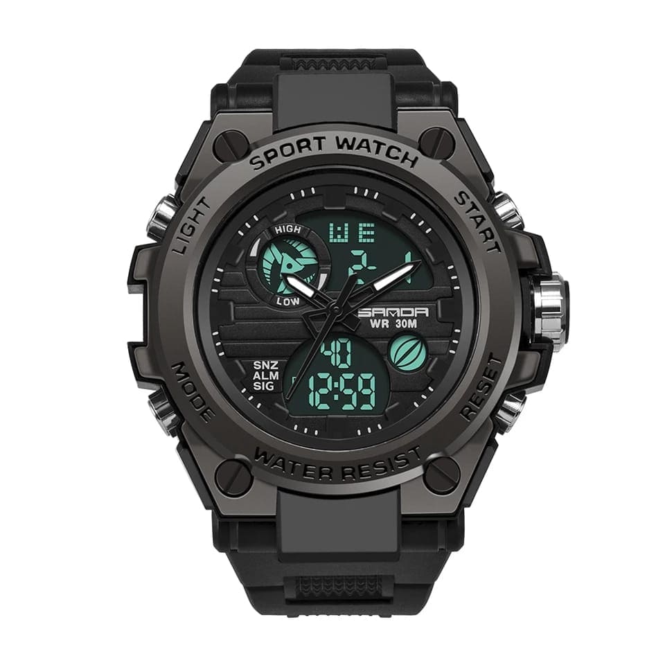 Reloj Sanda Militar SAN-1 Hombre Deportivo Negro