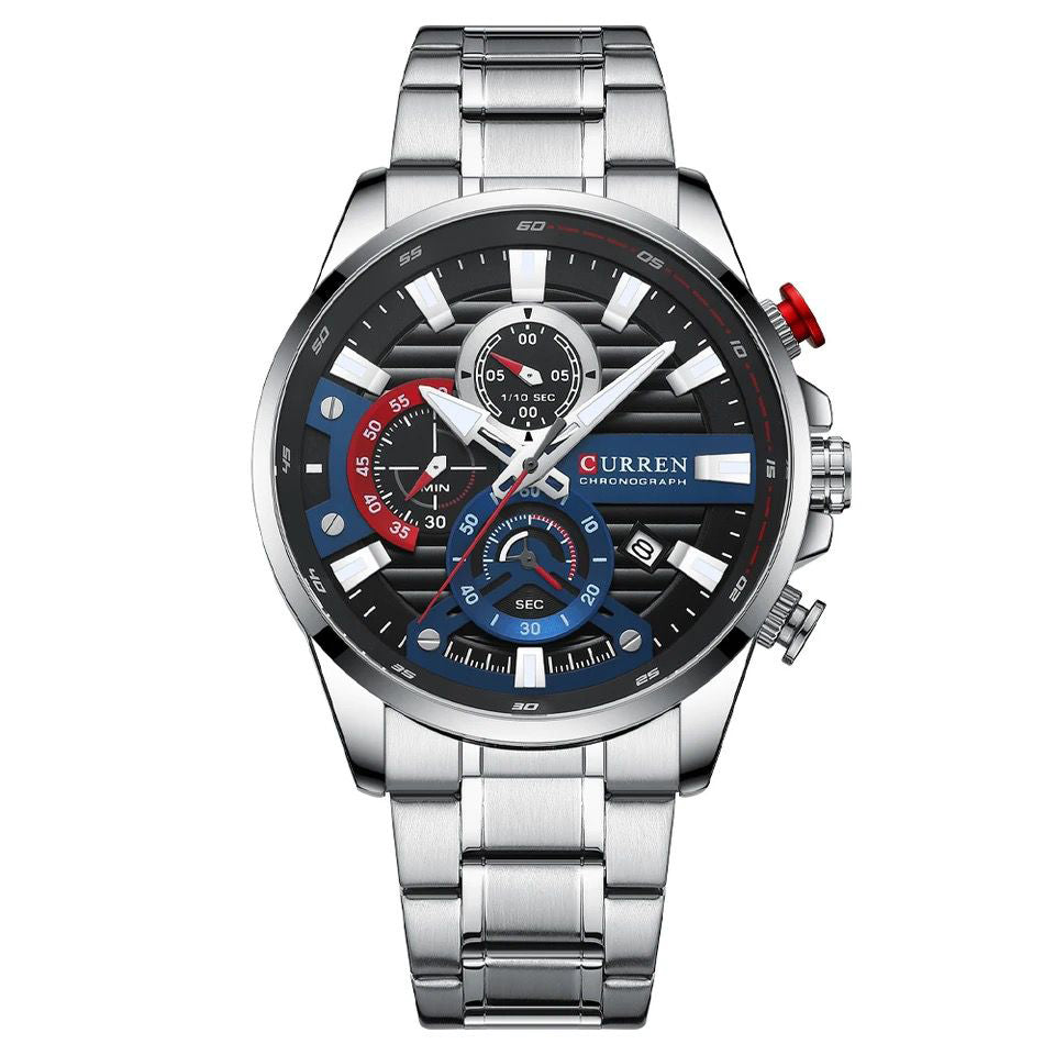 Reloj Curren CUR-35 Hombre Acero Plateado