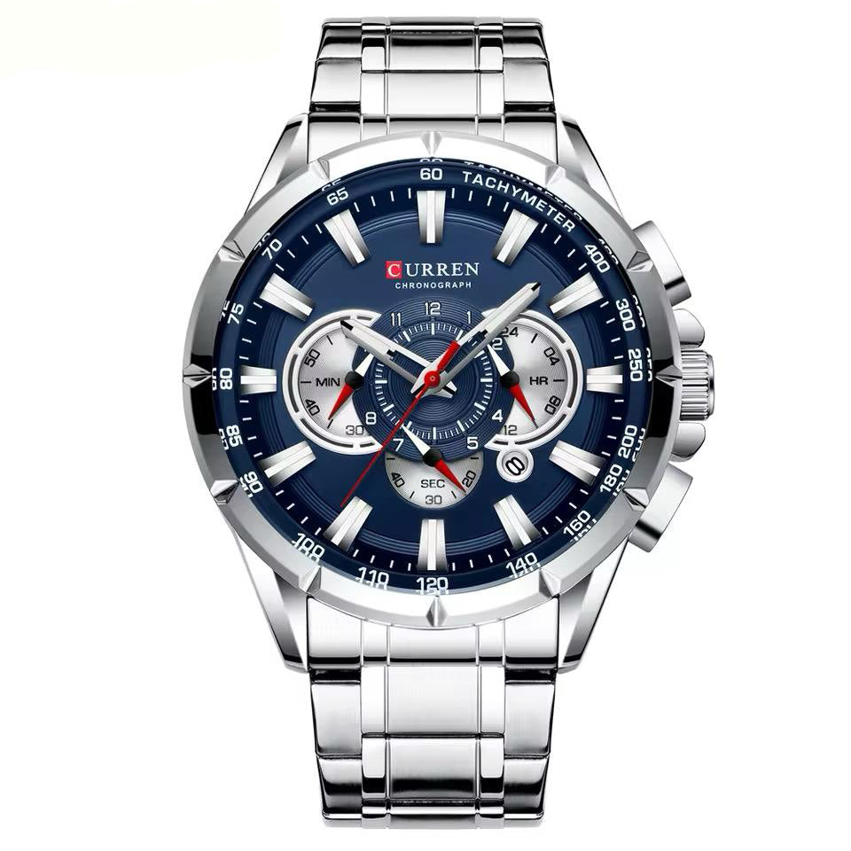 Reloj Curren CUR-7 Hombre Acero Plateado