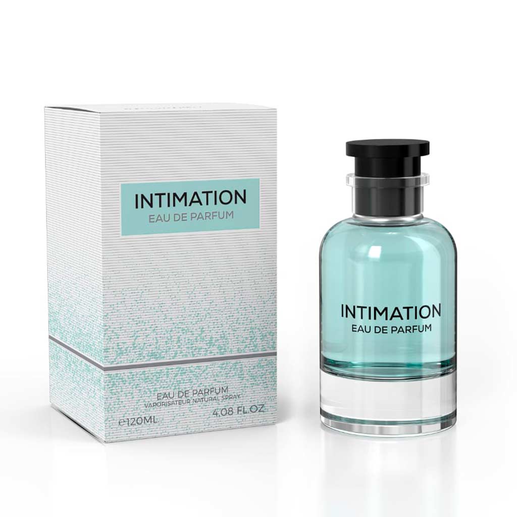 Perfume Intimation de Emper para hombre, 120ml, fragancia cítrica y especiada, elegante y sofisticada.