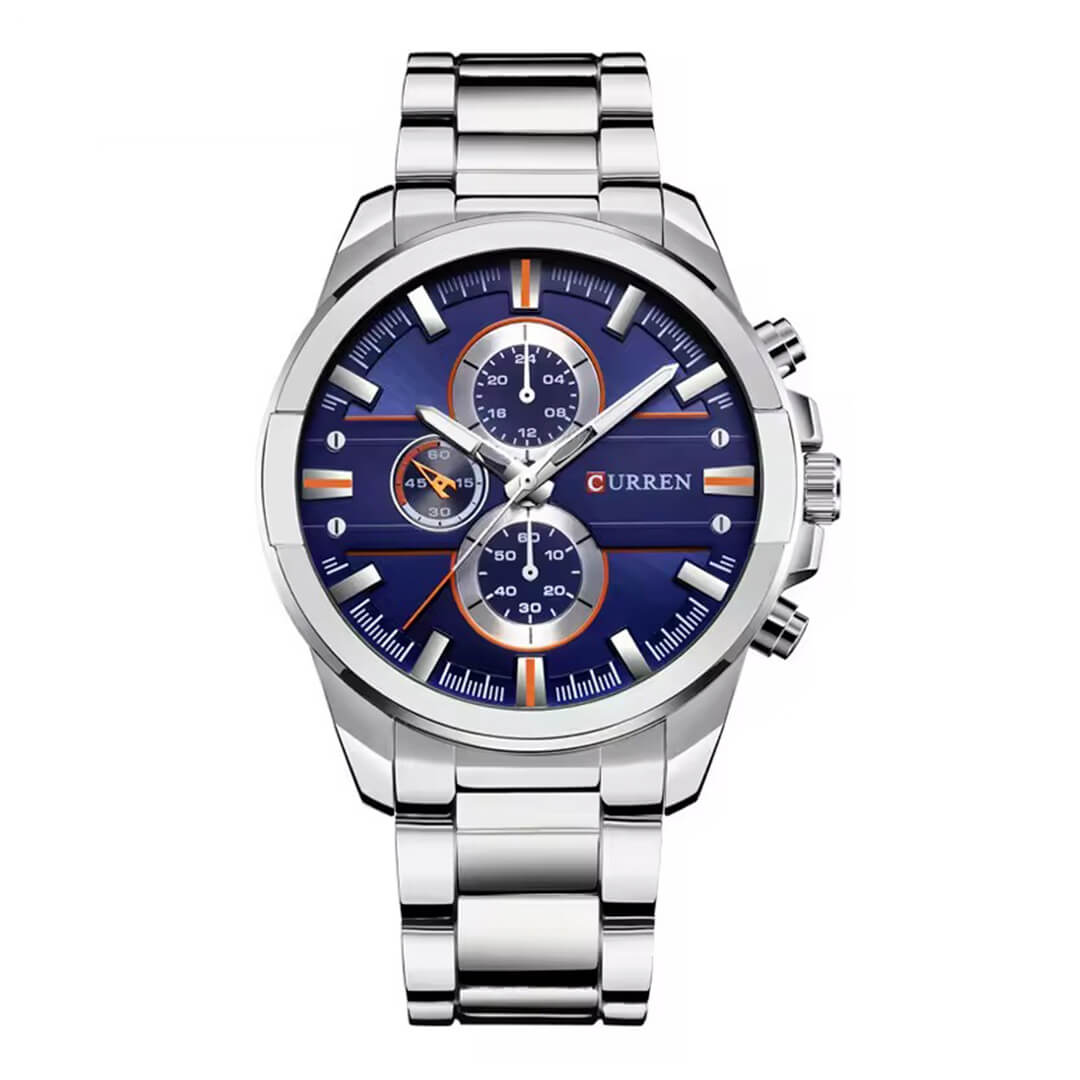 Reloj Curren CUR-72 Hombre Acero Plateado