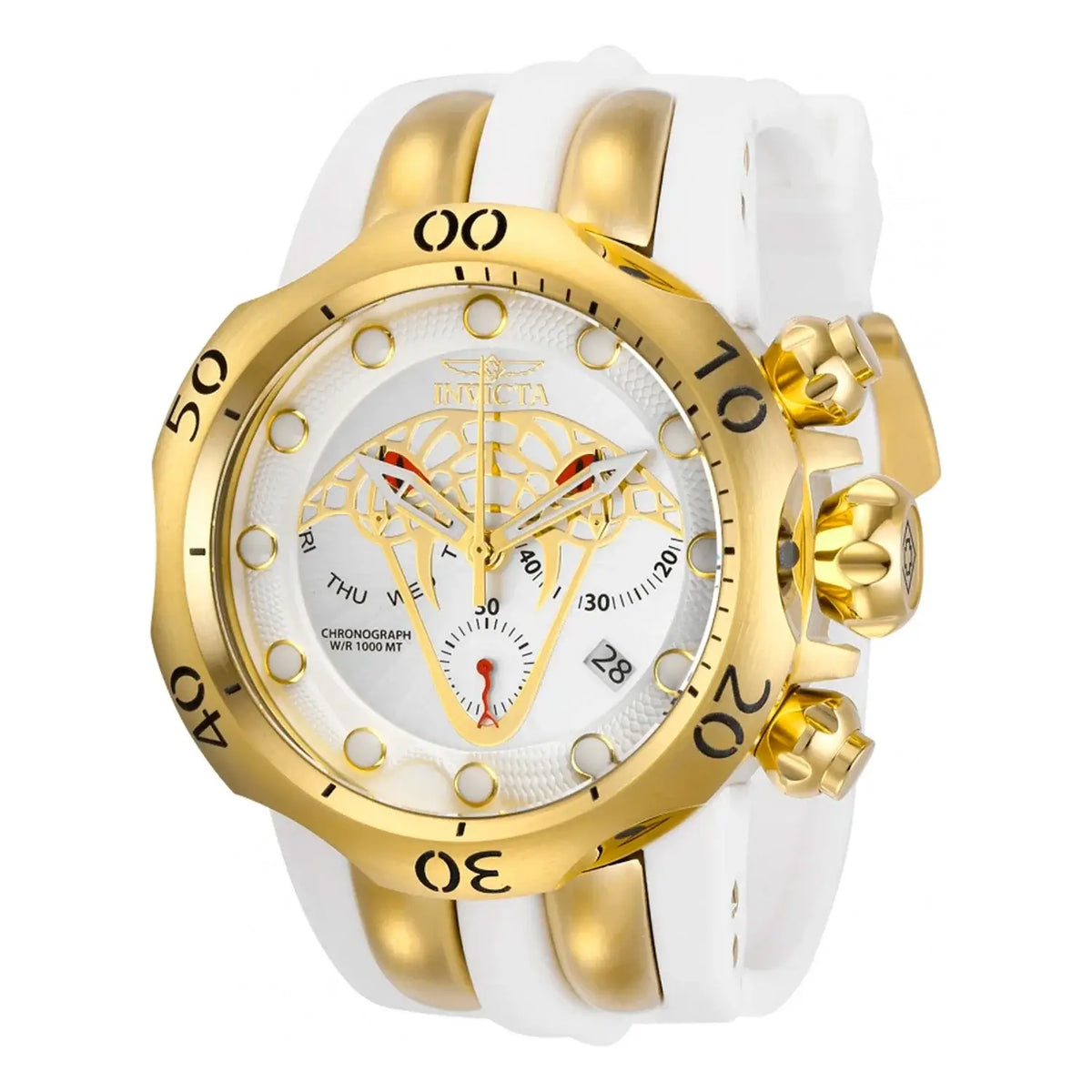 Reloj Invicta Venom 28389 Hombre Silicona Blanco