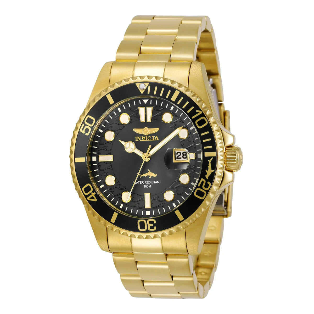 Reloj Invicta Pro Diver 30026 Hombre Acero Dorado