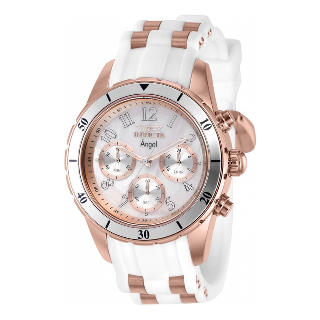 Reloj Invicta Angel 38755 Mujer Deportivo Blanco