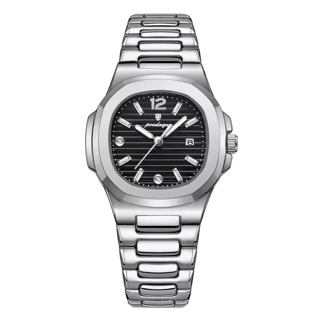 Reloj Poedagar POE-M-10 Mujer Acero Plateado