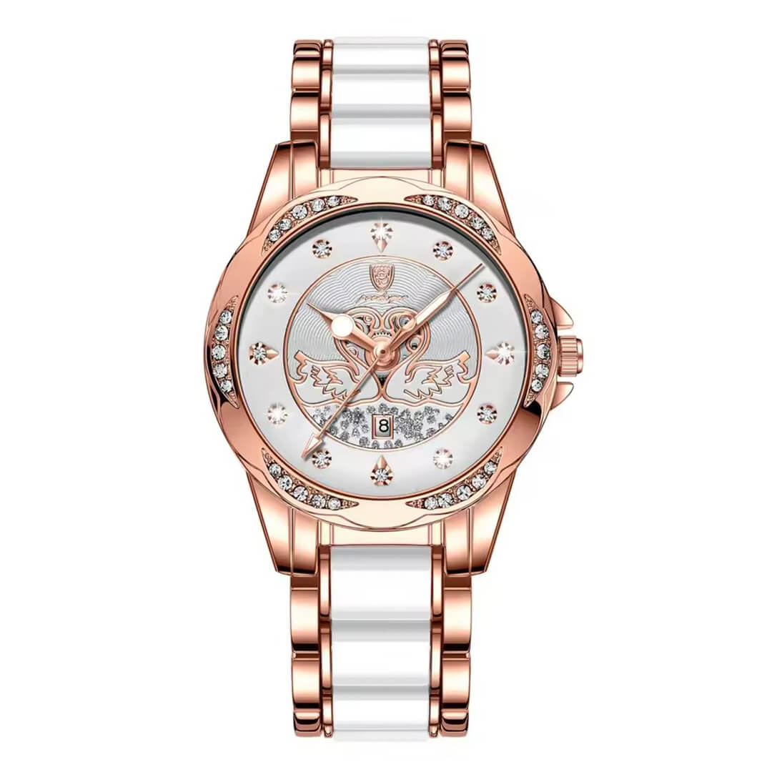 Reloj Poedagar POE-M-13 Mujer Acero Oro Rosa