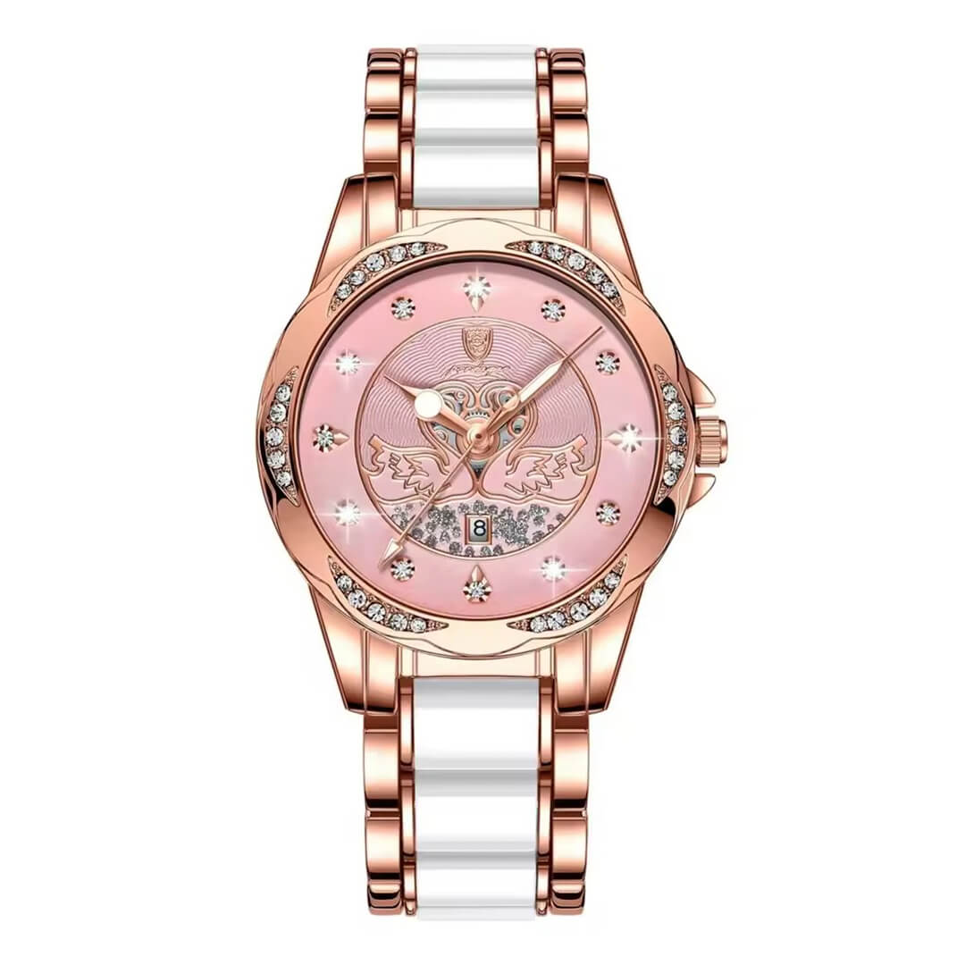 Reloj Poedagar POE-M-14 Mujer Acero Oro Rosa