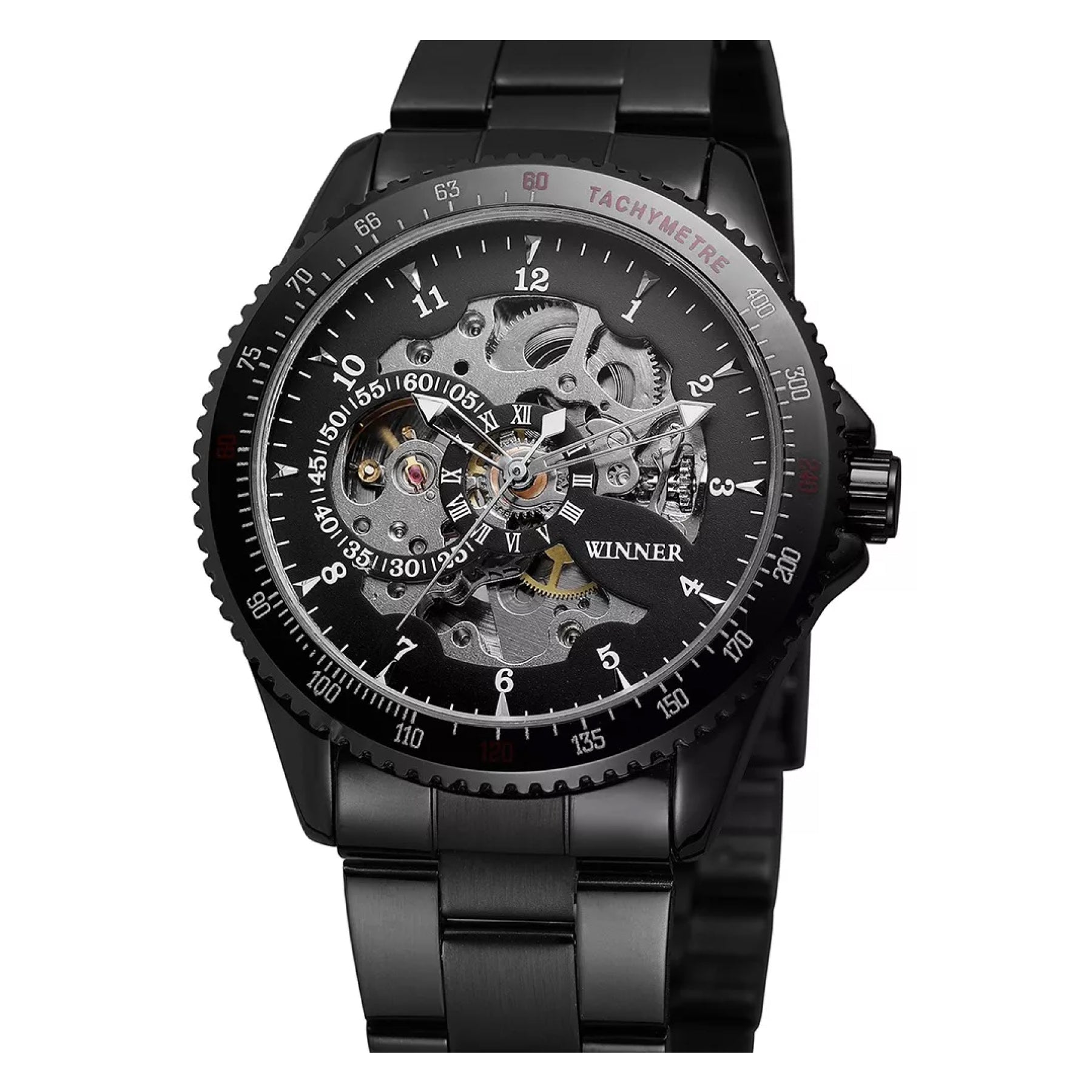 RELOJ WINNER ACERO NEGRO WIN 13 Most moda y tecnolog a