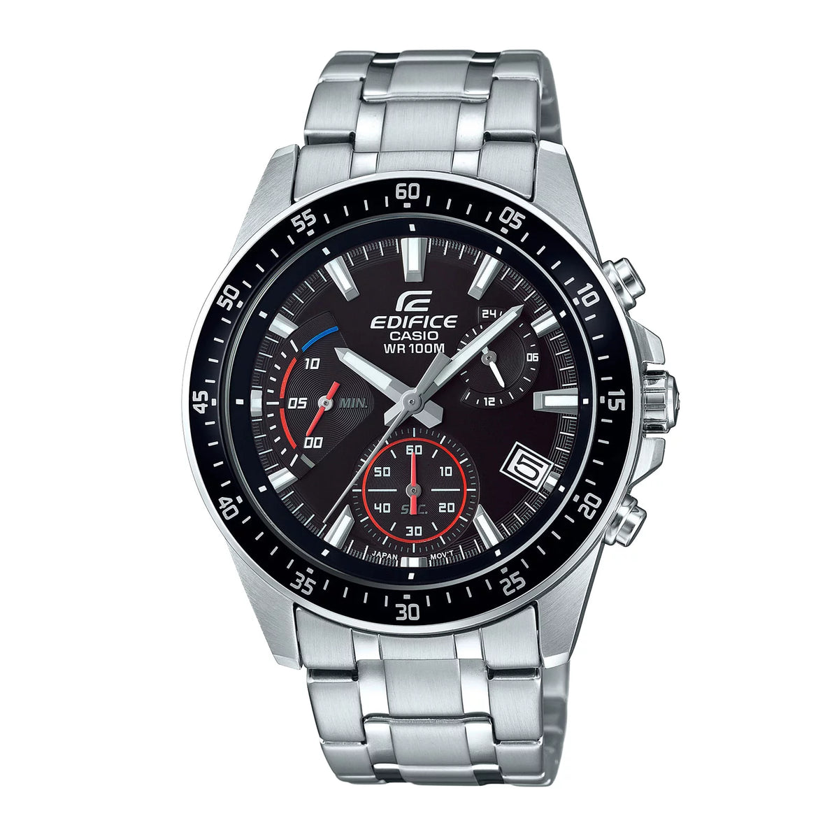 RELOJ CASIO PLATEADO-NEGRO EFV-540D-1A EDF-16