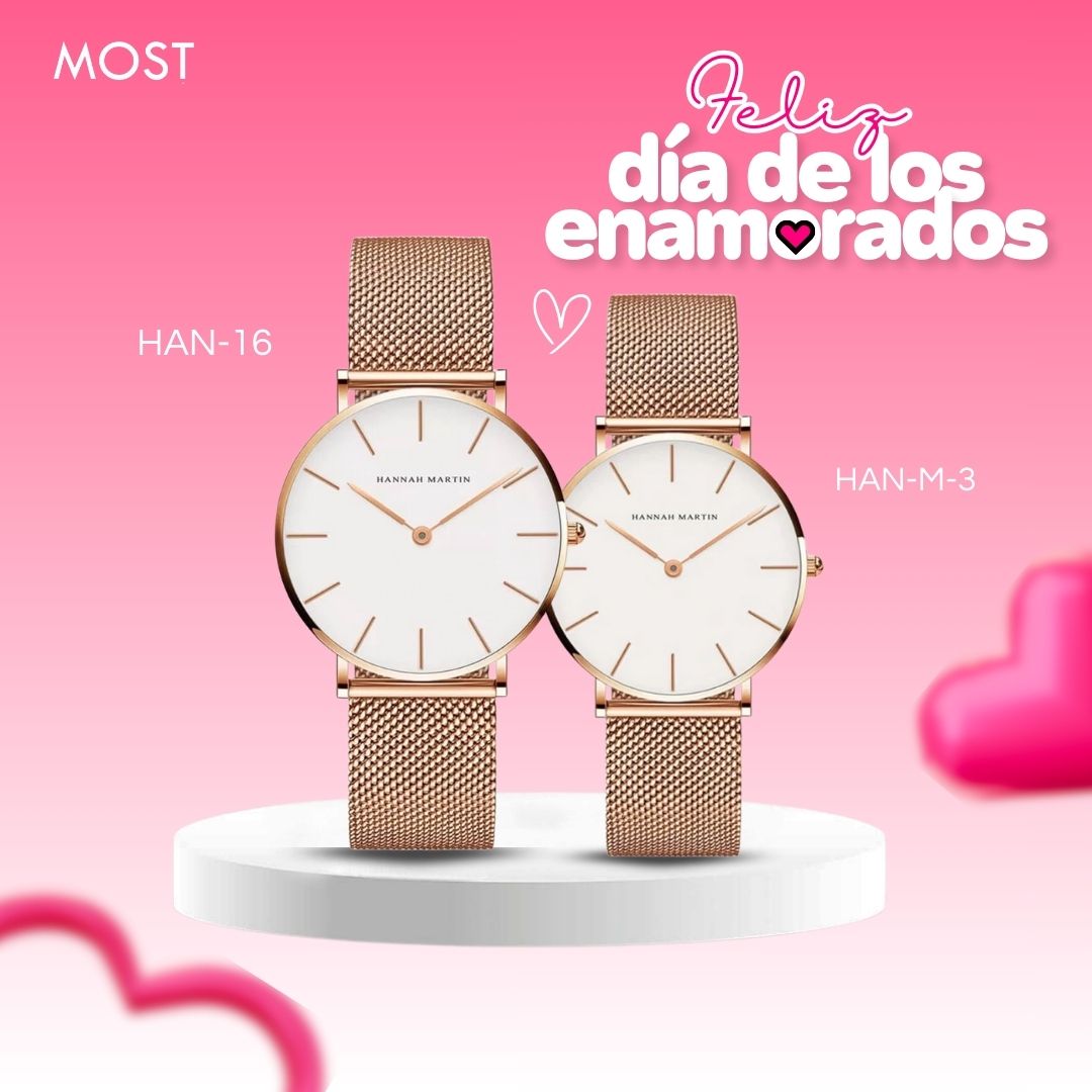 Relojes para Pareja: Hannah Martin HAN-16 y HAN-M-3