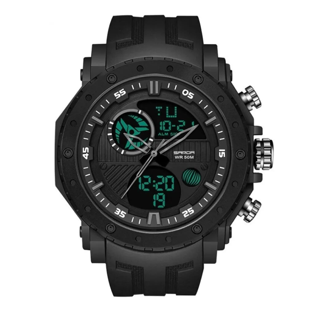 RELOJ SANDA SILICONA NEGRO SAN-4