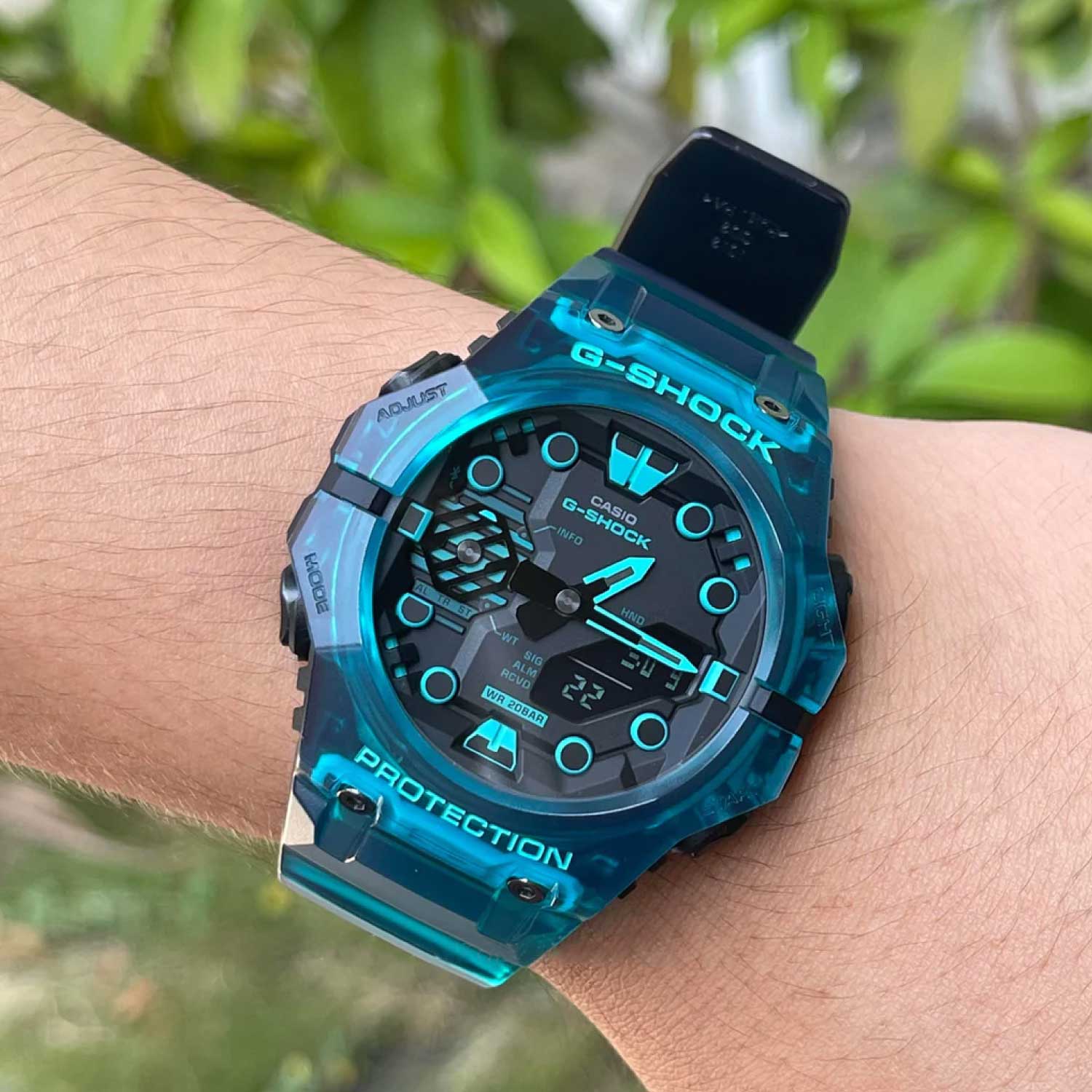 RELOJ G SHOCK CELESTE CON NEGRO G S 187 Most moda y tecnologia