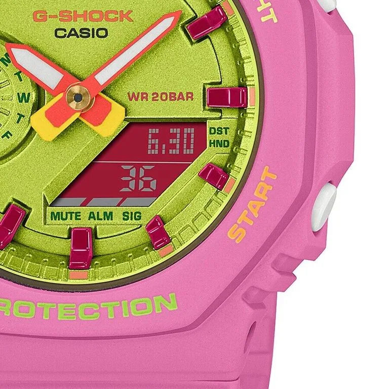 RELOJ G-SHOCK ROSADO - AMARILLO G-S-M-4