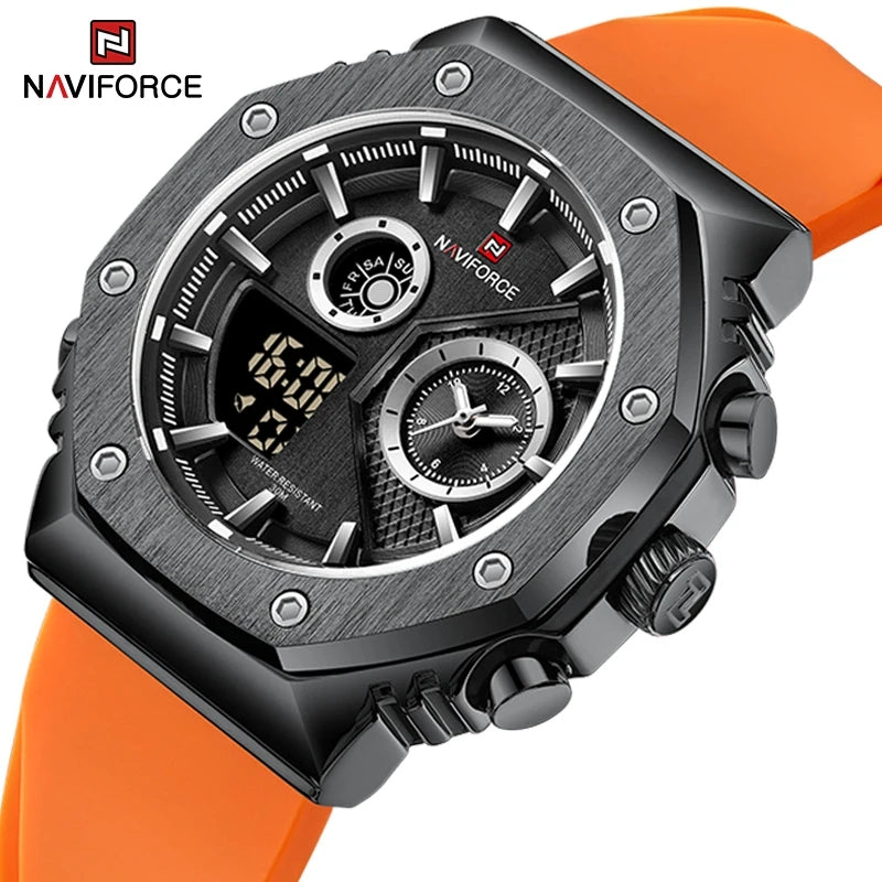 RELOJ NAVIFORCE OCTO SILICONA NARANJA NAV-97