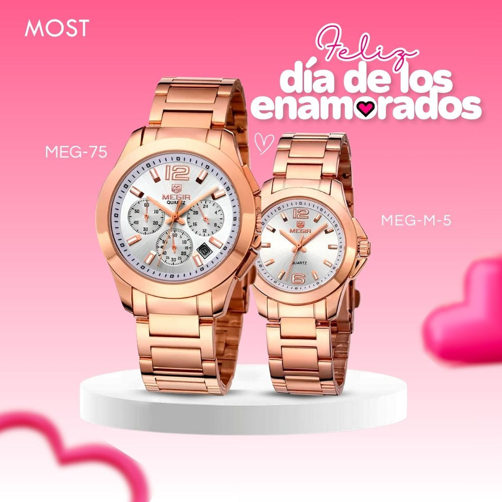 Relojes para Pareja: Megir MEG-75 y MEG-M-5