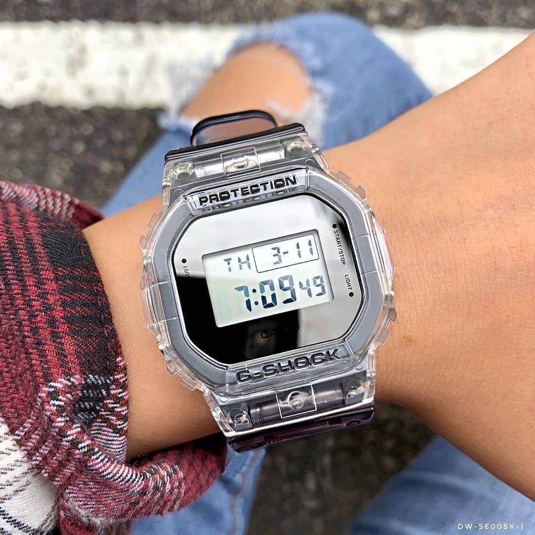 RELOJ G-SHOCK RETRO TRANSPARENTE G-S-120