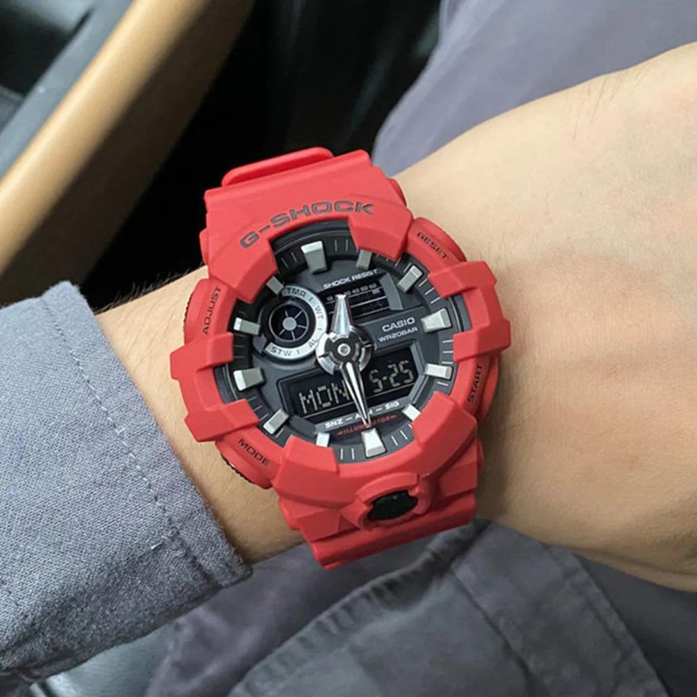 RELOJ G-SHOCK PREMIUM ROJO G-S-128