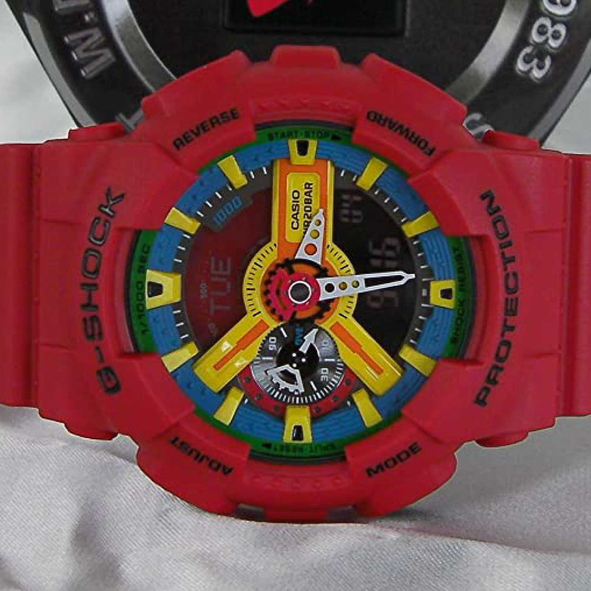 RELOJ G-SHOCK ROJO MULTICOLOR G-S-200