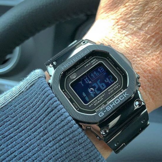 RELOJ G-SHOCK STEEL SOLAR BLACK G-S-85