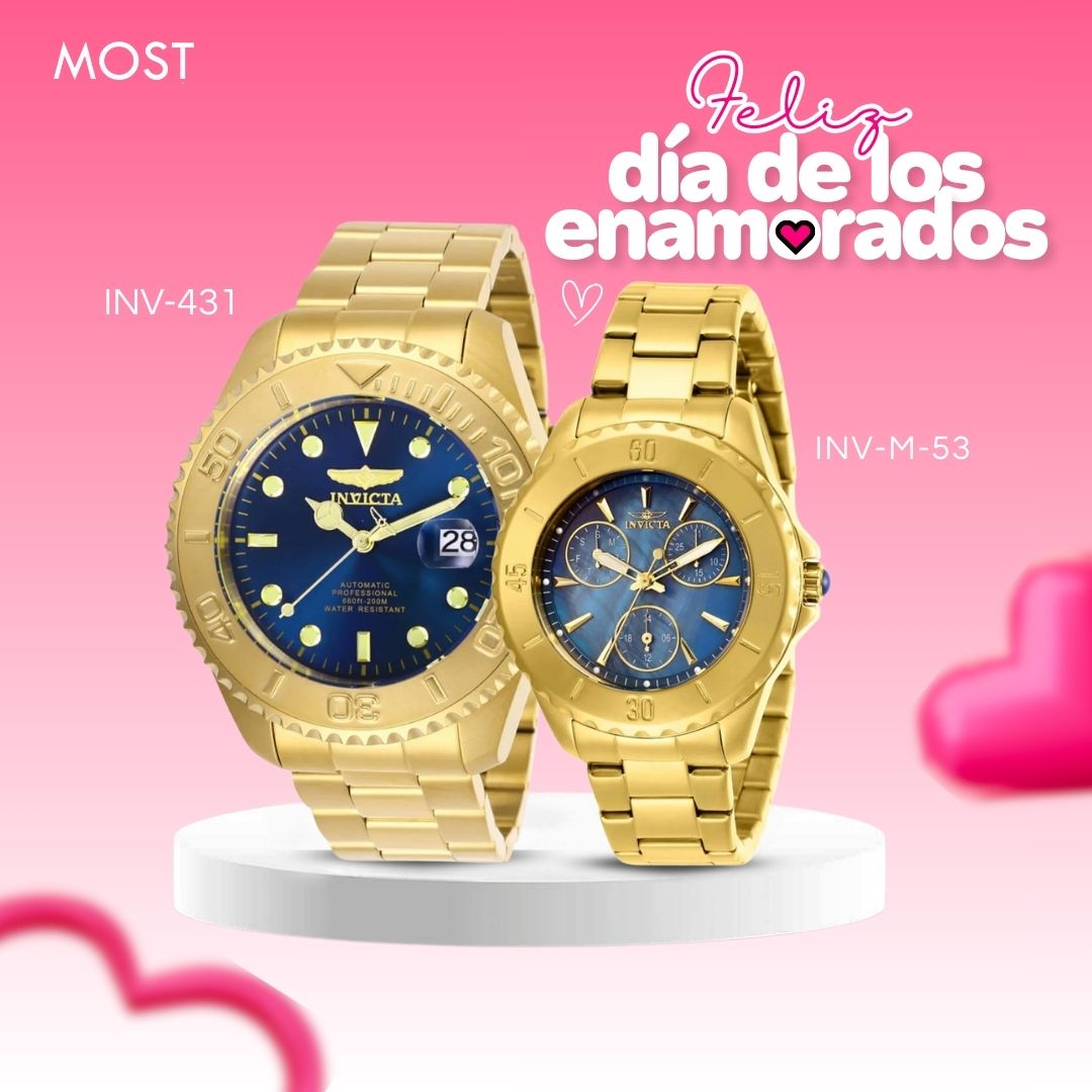 Relojes para Pareja: Invicta Pro Diver 28951 y Angel 29109