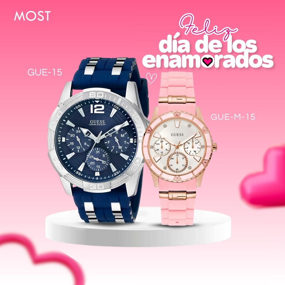 Relojes para Pareja: Guess U0366G2 y W1157L6