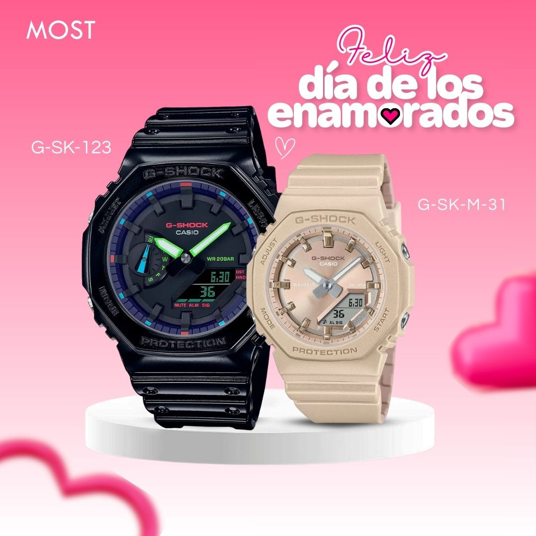 Relojes para Pareja: G-Shock GA-2100RGB-1A y GMAP-2100ST-9A