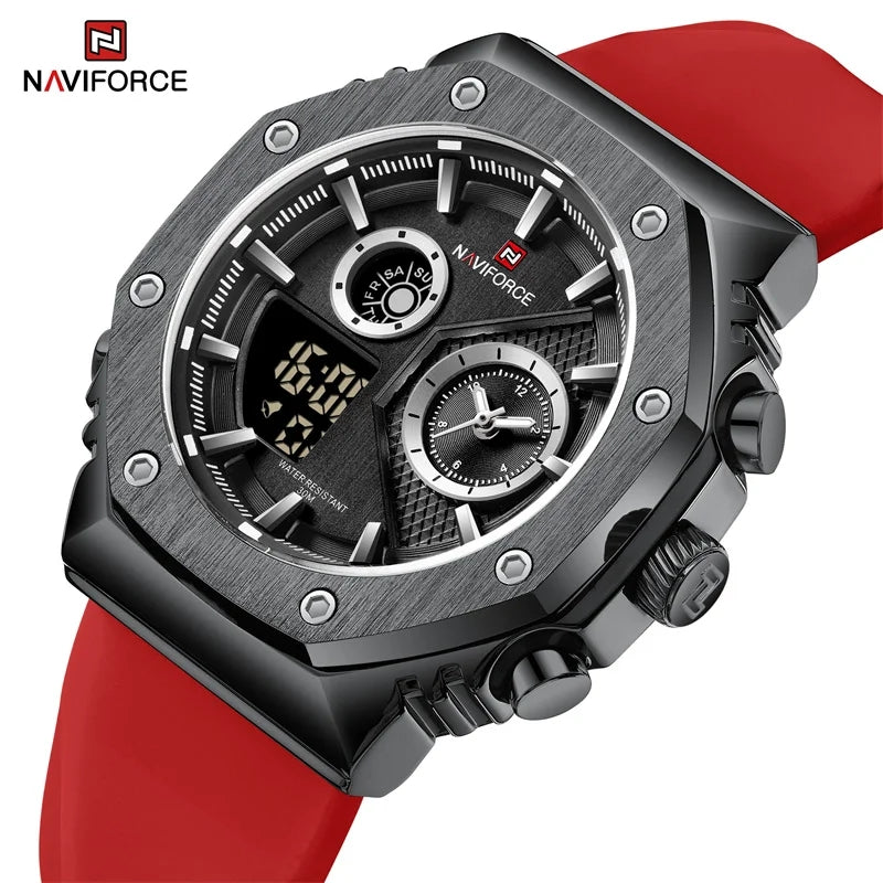 RELOJ NAVIFORCE OCTO SILICONA ROJO NAV-98