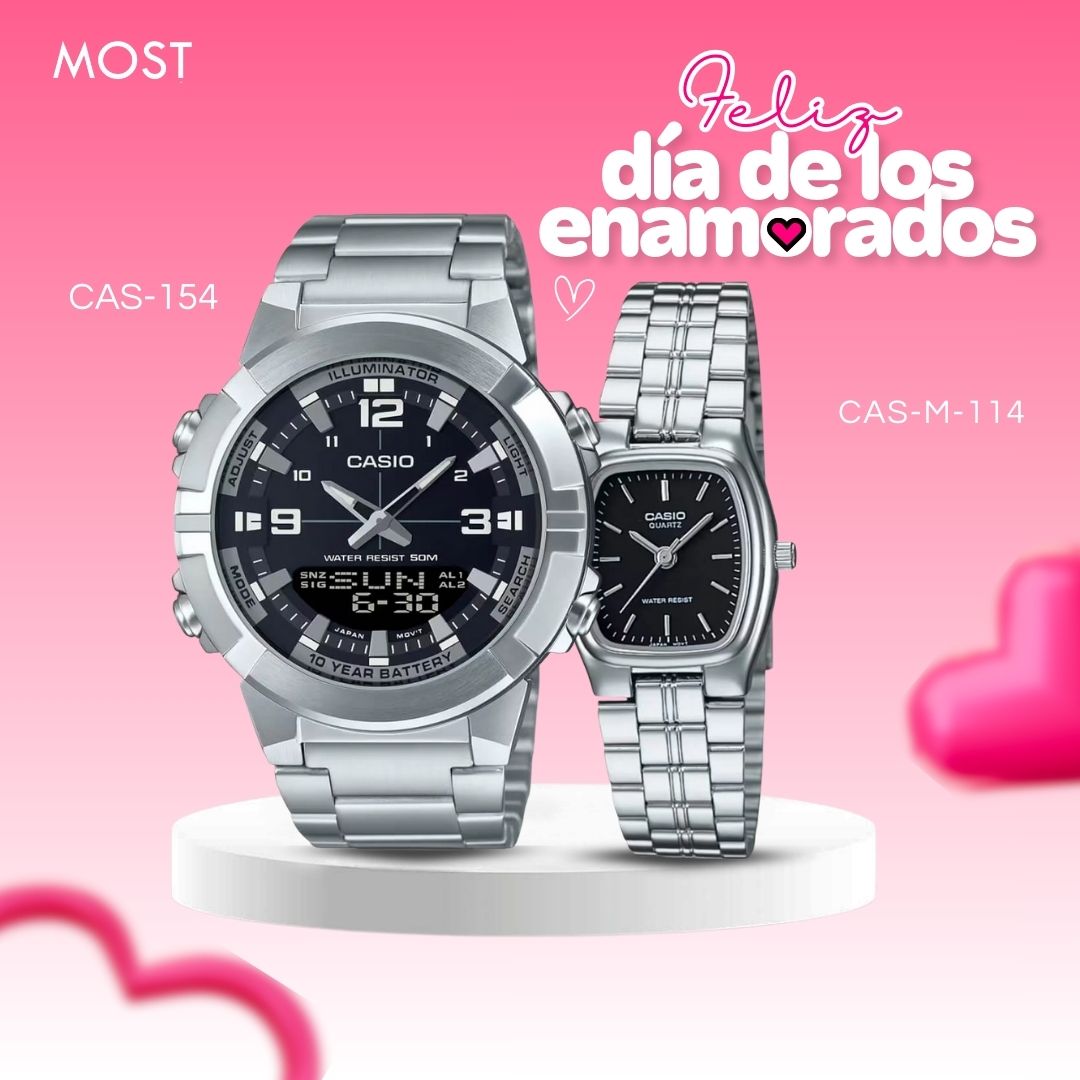 Relojes para Pareja: Casio AMW-870D-1AVDF y LTP-1169D-1A