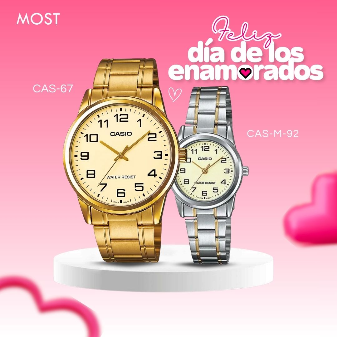 Relojes para Pareja: Casio MTP-V001G-9B y LTP-V001SG-9BUDF