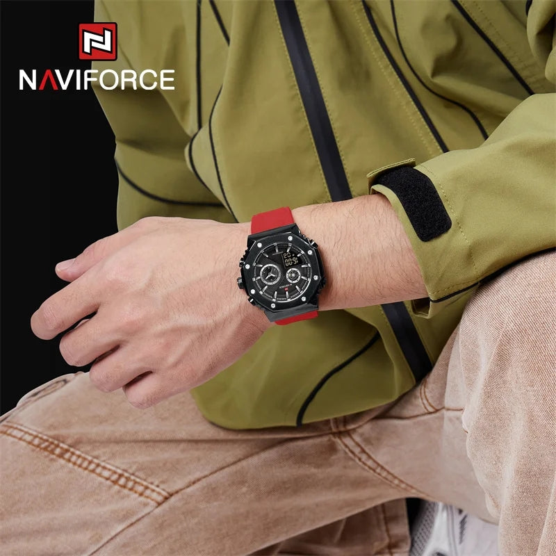 RELOJ NAVIFORCE OCTO SILICONA ROJO NAV-98