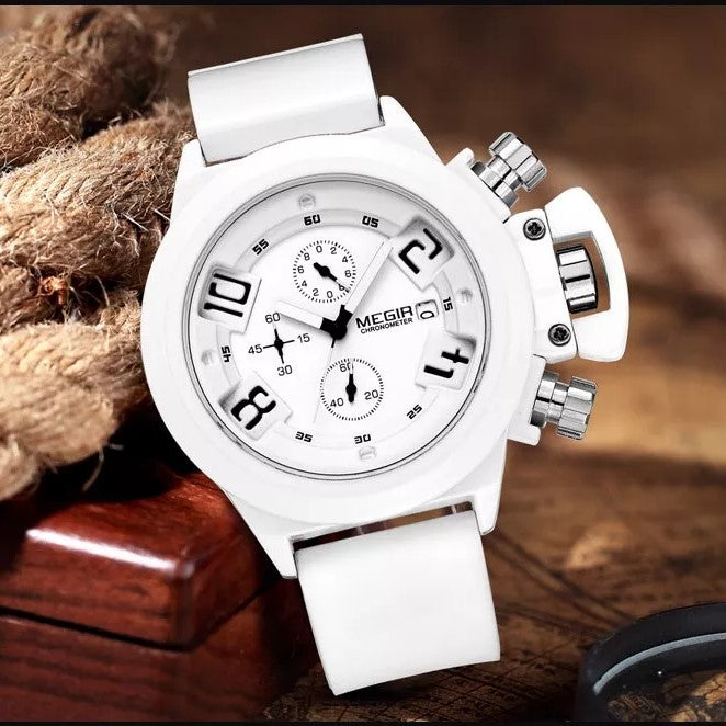 RELOJ MEGIR SILICONA BLANCO ANCLA-MEG-17