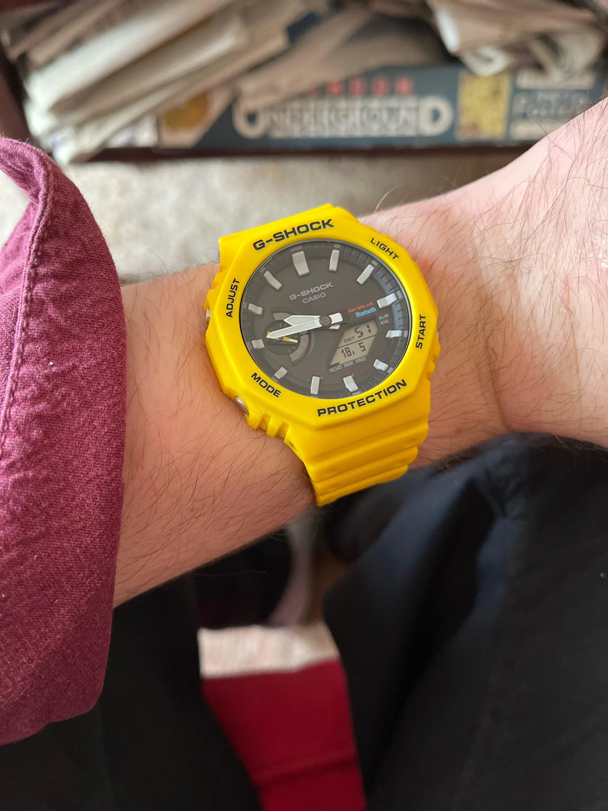 RELOJ G-SHOCK OCTAGONAL AMARILLO G-S-152