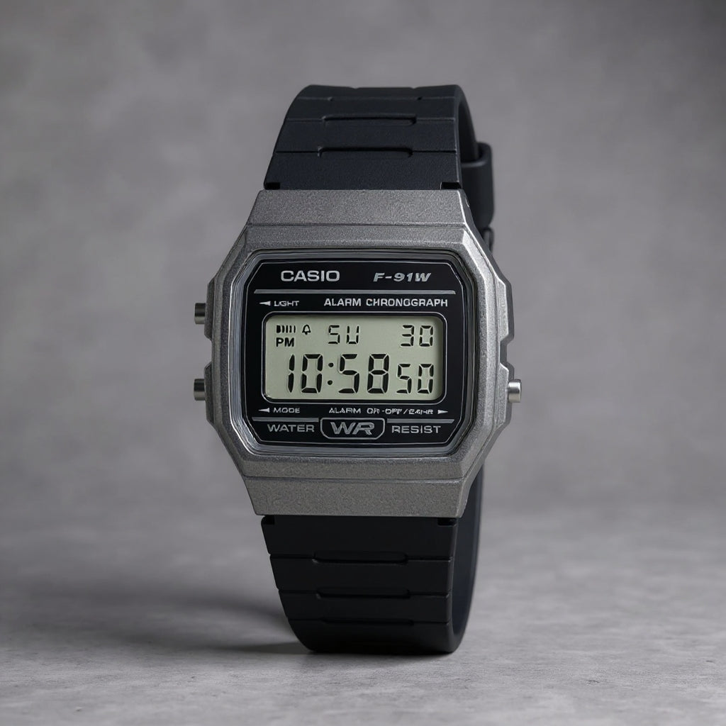 Reloj Casio Retro F-91WM-1BD Hombre Resina Negro