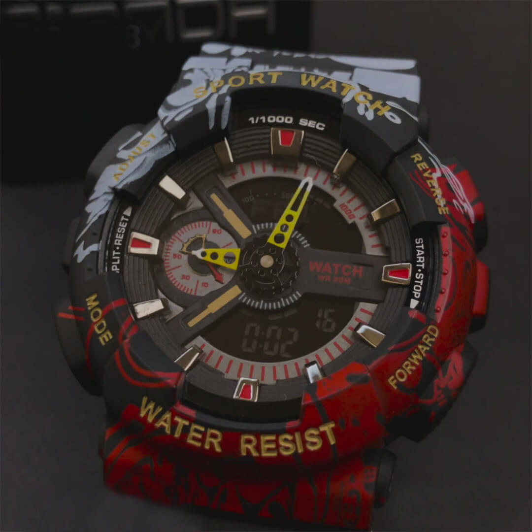 RELOJ SANDA SILICONA MULTICOLOR SAN-18
