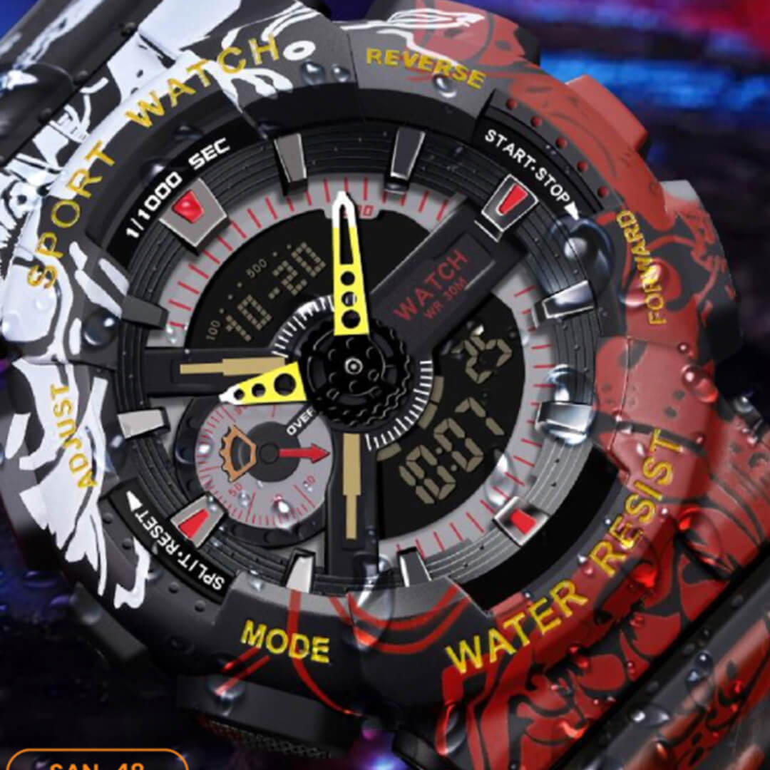 RELOJ SANDA SILICONA MULTICOLOR SAN-18