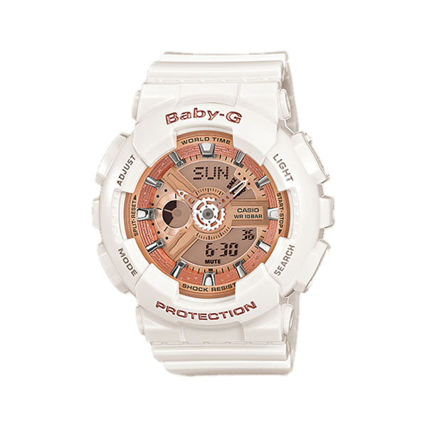 RELOJ BABY G BLANCO ROSA B-G-21