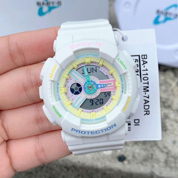 RELOJ BABY G BLANCO MULTICOLOR B-G-24