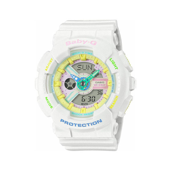 RELOJ BABY G BLANCO MULTICOLOR B-G-24