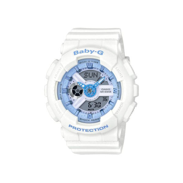 RELOJ BABY G BLANCO FONDO CELESTE B-G-13