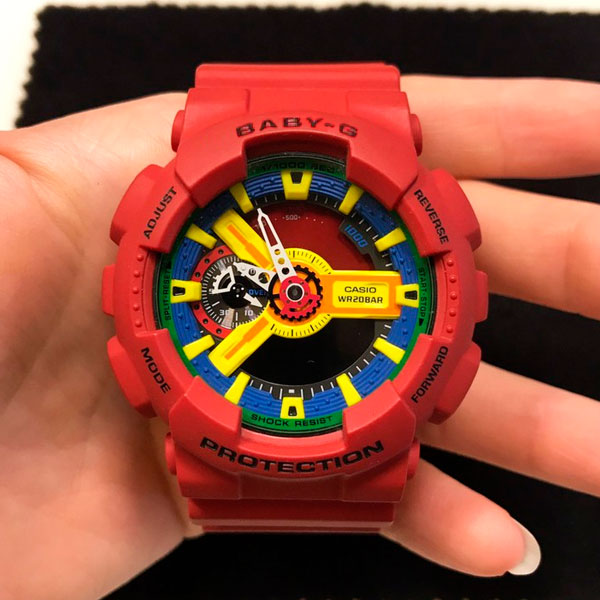 RELOJ BABY G ROJO B-G-19