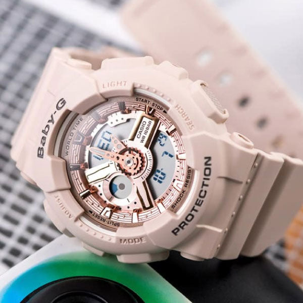 RELOJ BABY G ROSA GOLD B-G-7