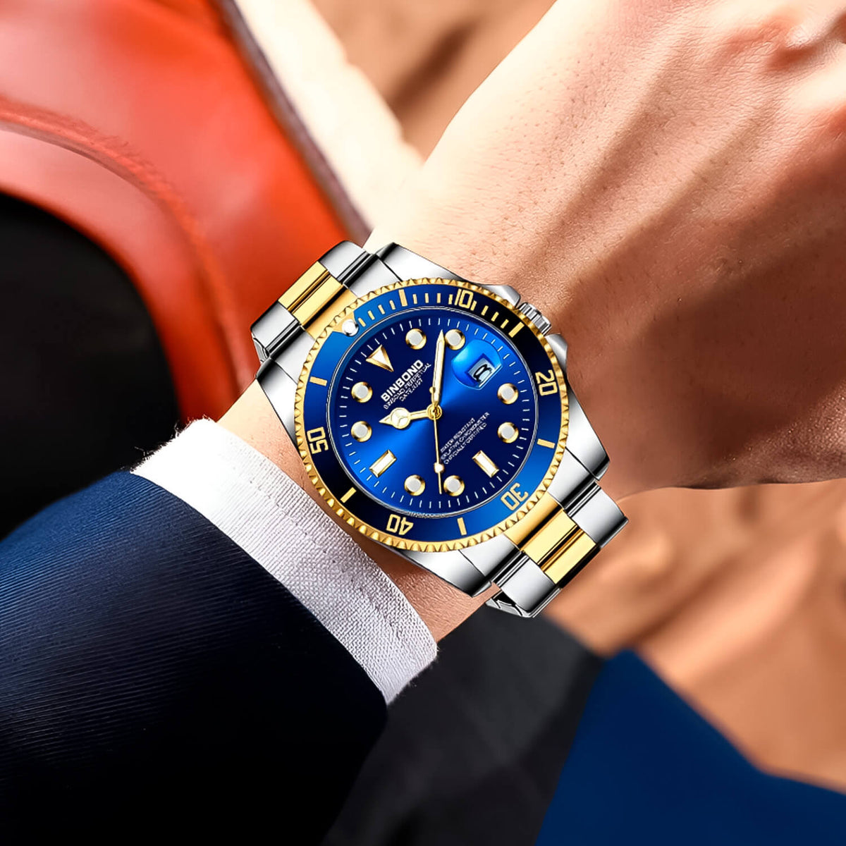 RELOJ BINBOND DE ACERO BIN-1
