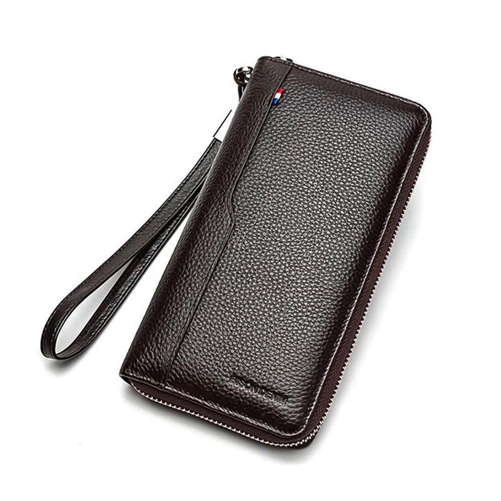 Billetera Bison Denim BIS-5 Hombre Cuero Marrón