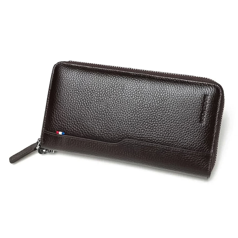 Billetera Bison Denim BIS-5 Hombre Cuero Marrón