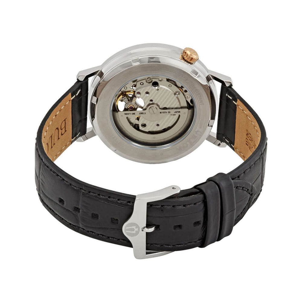 Reloj Bulova 98A187 Hombre Cuero Negro