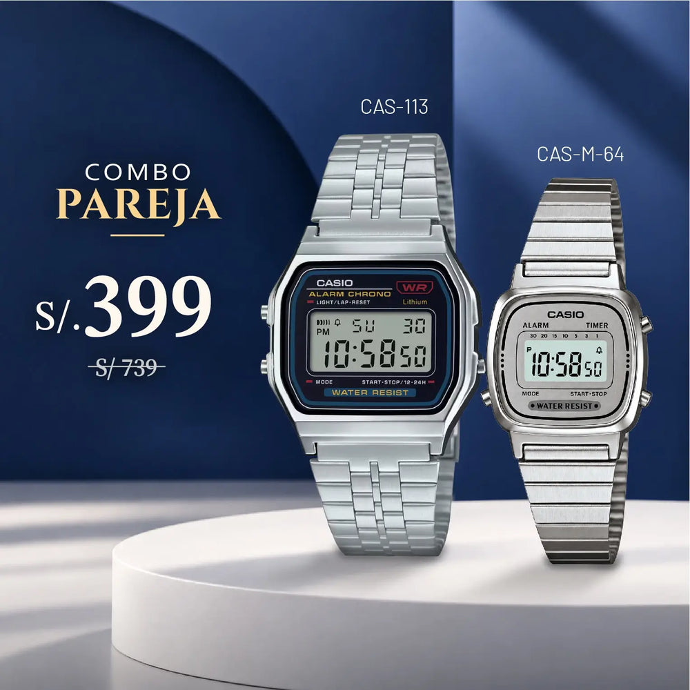 Relojes para Pareja: Casio A159WA-N1DF y LA670WA-7D